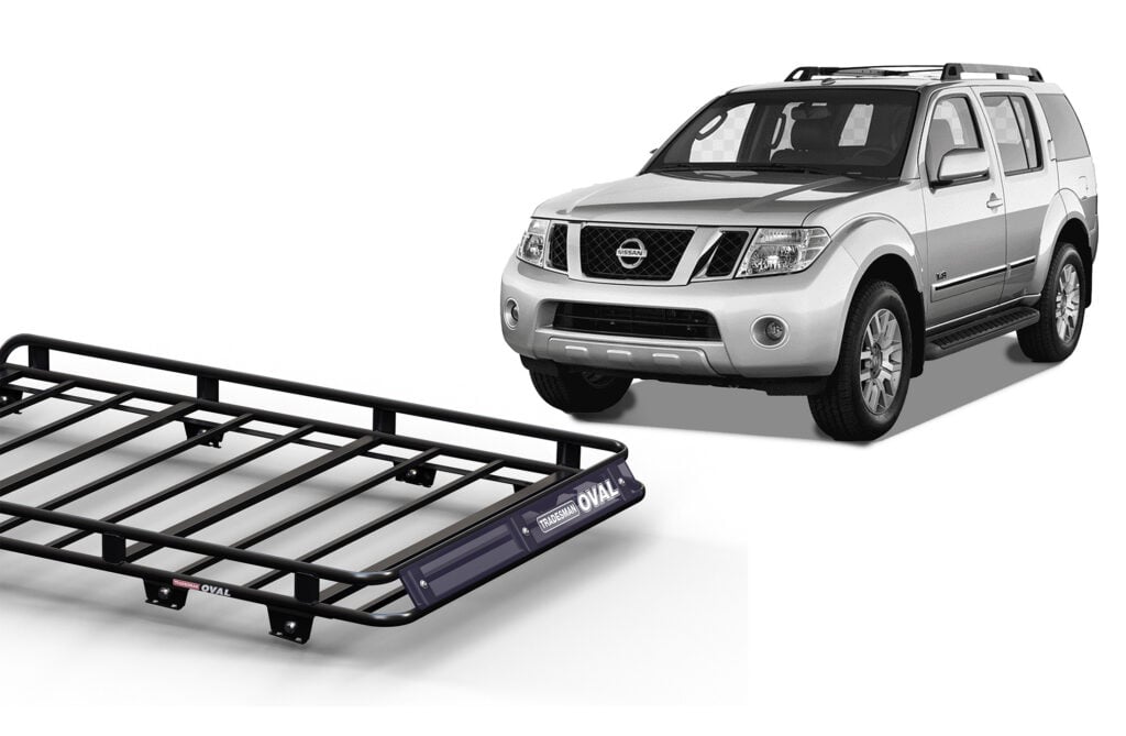Nissan Pathfinder R51 2005 - 2012 Wagon Oval Steel Roof Rack - Roof ...