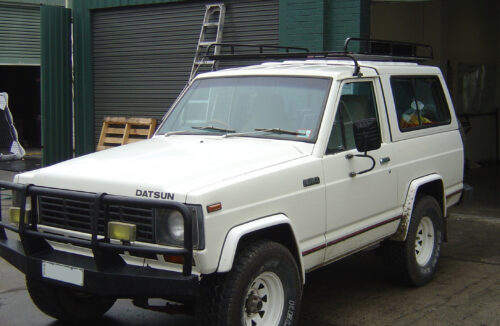 Nissan Patrol MQ 06/80 - 01/88 SWB Oval Steel Roof Rack - Image 2