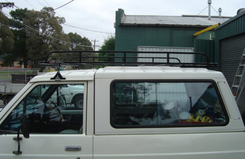Nissan Patrol MQ 06/80 - 01/88 SWB Oval Steel Roof Rack - Image 5