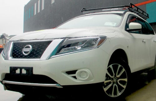Nissan Pathfinder R52 2013 - 2022 Wagon Oval Steel Roof Rack - Image 2