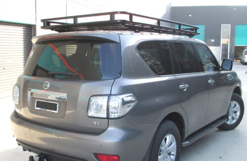Nissan Patrol Y62 2012 - Current LWB Oval Steel Roof Rack - Image 6