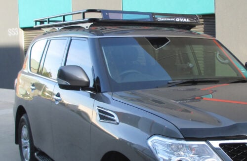 Nissan Patrol Y62 2012 - Current LWB Oval Steel Roof Rack - Image 2