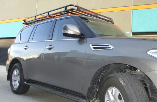 Nissan Patrol Y62 2012 - Current LWB Oval Steel Roof Rack - Image 5