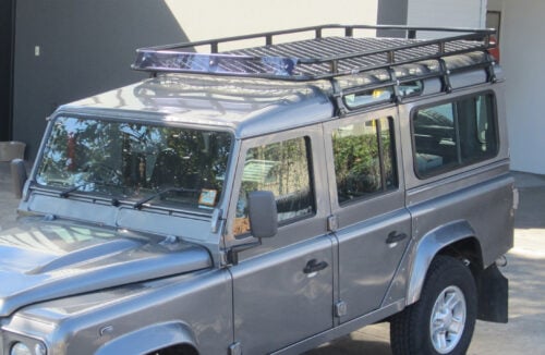 Land Rover Defender 110 Gen 1 11/84 - 2016 LWB Oval Steel Roof Rack - Image 2