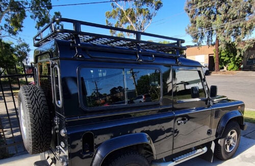Land Rover Defender 90 Gen 1 11/84 - 2020 SWB Oval Steel Roof Rack - Image 6