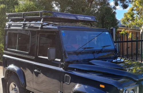 Land Rover Defender 90 Gen 1 11/84 - 2020 SWB Oval Steel Roof Rack - Image 2