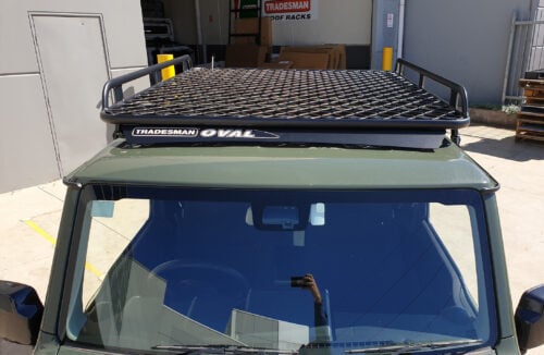Suzuki Jimny JB74 2019 - Current Wagon 3 Door Oval Steel Roof Rack - Image 2