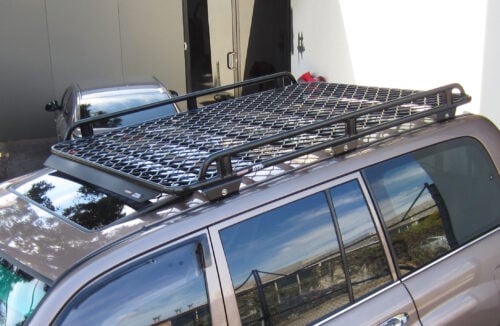 Toyota Landcruiser 100 100 04/98 - 10/07 LWB Oval Steel Roof Rack - Image 6