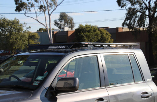Toyota Landcruiser 200 200 2007 - 03/21 Dual Cab Oval Steel Roof Rack - Image 6