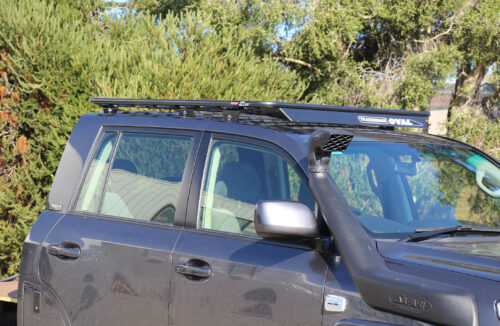 Toyota Landcruiser 200 200 2007 - 03/21 Dual Cab Oval Steel Roof Rack - Image 2