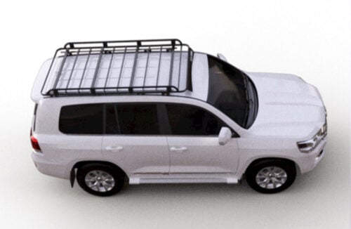 Toyota Landcruiser 200 200 2007 - 03/21 LWB Oval Steel Roof Rack - Image 5
