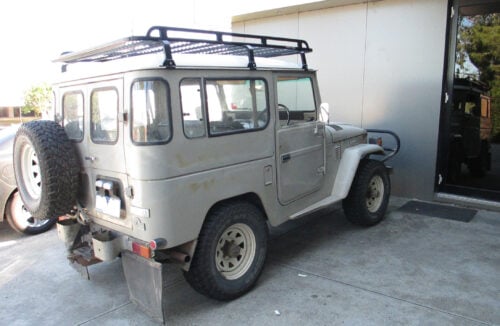 Toyota Landcruiser 40 40 1960 - 1984 SWB Oval Steel Roof Rack - Image 4