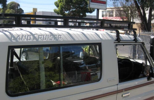 Toyota Landcruiser 73 73 1985 - 1992 MWB Oval Steel Roof Rack - Image 5