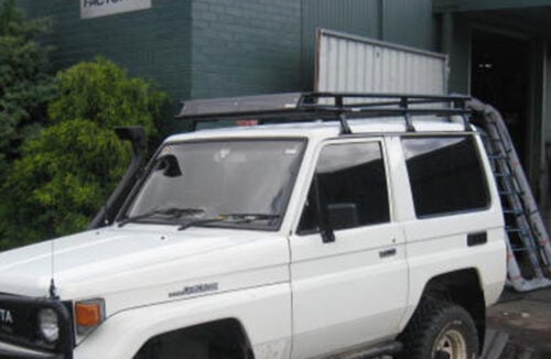 Toyota Landcruiser 70 70 1985 - 1992 SWB Oval Steel Roof Rack - Image 2