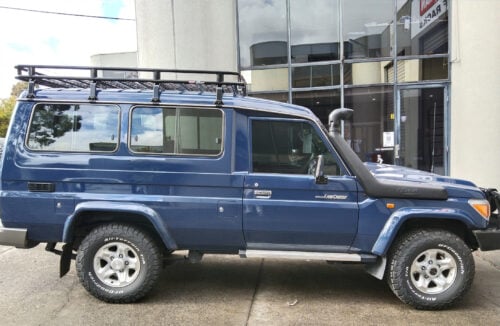 Toyota Landcruiser 78 70-78 1985 - Current Troopcarrier Oval Steel Roof Rack - Image 5