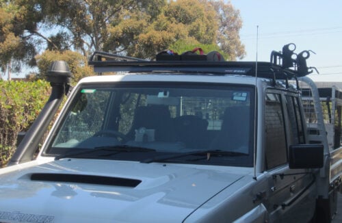 Toyota Landcruiser 79 79 1999 - Current Dual Cab Oval Steel Roof Rack - Image 2