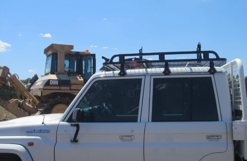 Toyota Landcruiser 79 79 1999 - Current Dual Cab Oval Steel Roof Rack - Image 5