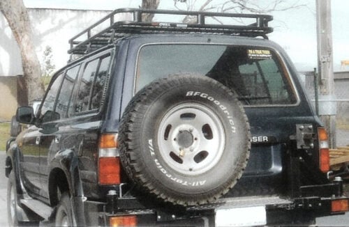 Toyota Landcruiser 80 80 05/90 - 03/98 LWB Oval Steel Roof Rack - Image 6
