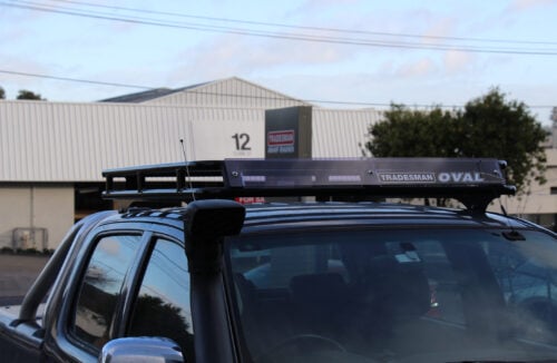 Toyota Hilux AN10 2005 - 2015 Dual Cab Oval Steel Roof Rack - Image 2