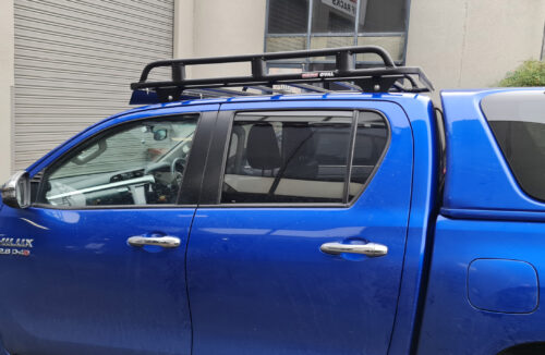 Toyota Hilux AN120 10/15 - Current Dual Cab Oval Steel Roof Rack - Image 5
