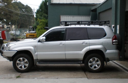Toyota Prado 120 03/03 - 11/09 LWB Oval Steel Roof Rack - Image 5