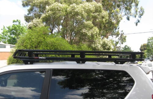 Toyota Prado 150 12/09 - 06/24 SWB Oval Steel Roof Rack - Image 4