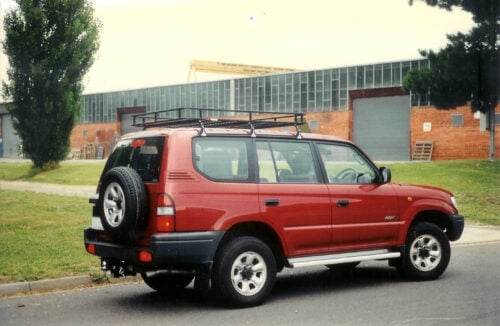 Toyota Prado 90 07/96 - 02/03 LWB Oval Steel Roof Rack - Image 6