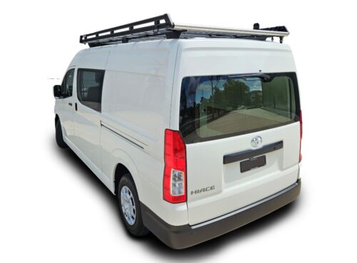 Toyota Hiace SLWB 2019 - On Wedgetail Trade Rack (3000x1600mm) (with rear roller) - Image 29