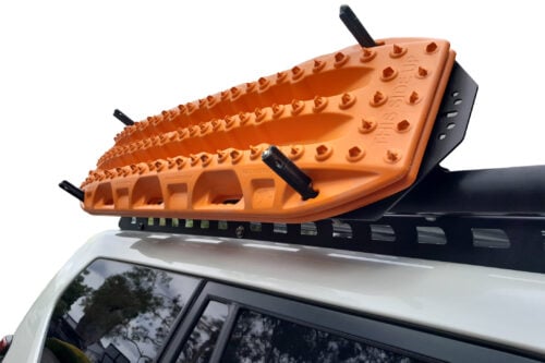 Wedgetail Adventure Accessory Adjustable Recovery tracks bracket for fitment on side of rack - Image 3