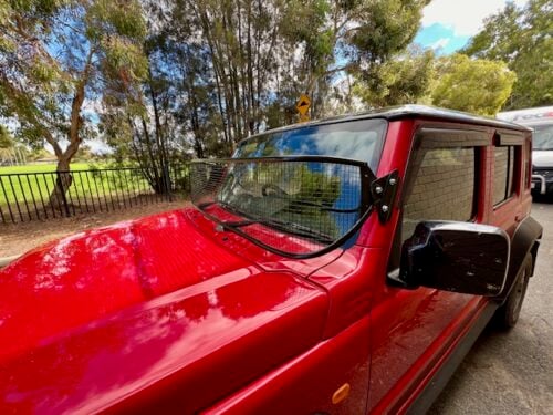 Suzuki Jimny (2019 onwards) LWB & SWB Black Windscreen Stone Guard - Image 7