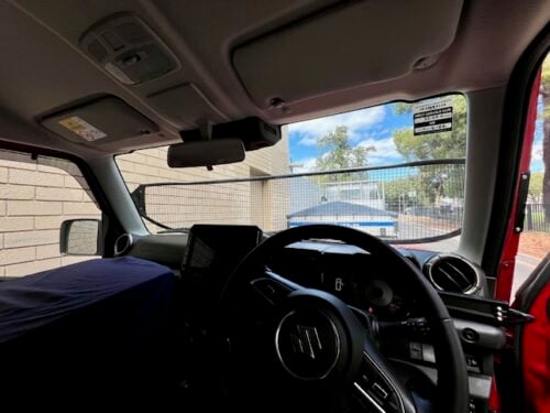 Suzuki Jimny (2019 onwards) LWB & SWB Black Windscreen Stone Guard - Image 12