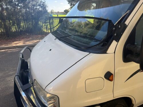 Fiat Ducato(Gen2 upto 2006) 300mm tall Black Windscreen Stone Protector - Image 6