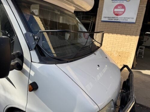 Fiat Ducato(Gen2 upto 2006) 300mm tall Black Windscreen Stone Protector - Image 5