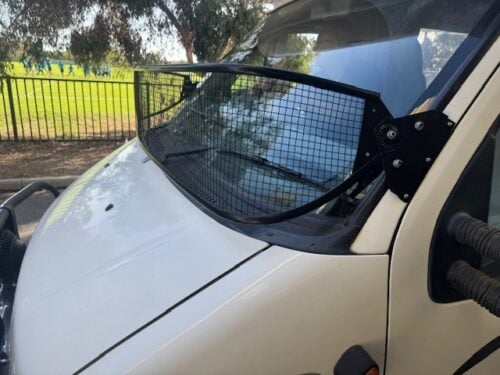 Fiat Ducato(Gen2 upto 2006) 300mm tall Black Windscreen Stone Protector - Image 2