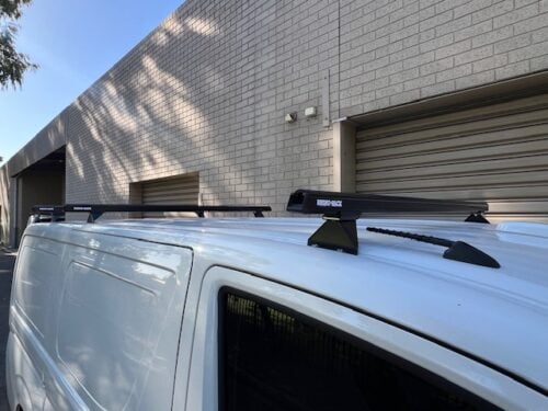 Toyota Hiace LWB/SLWB Gen6 2019on Rhino-Rack Heavy Duty Bars with Steel Legs (3 Bars) (Copy) - Image 3