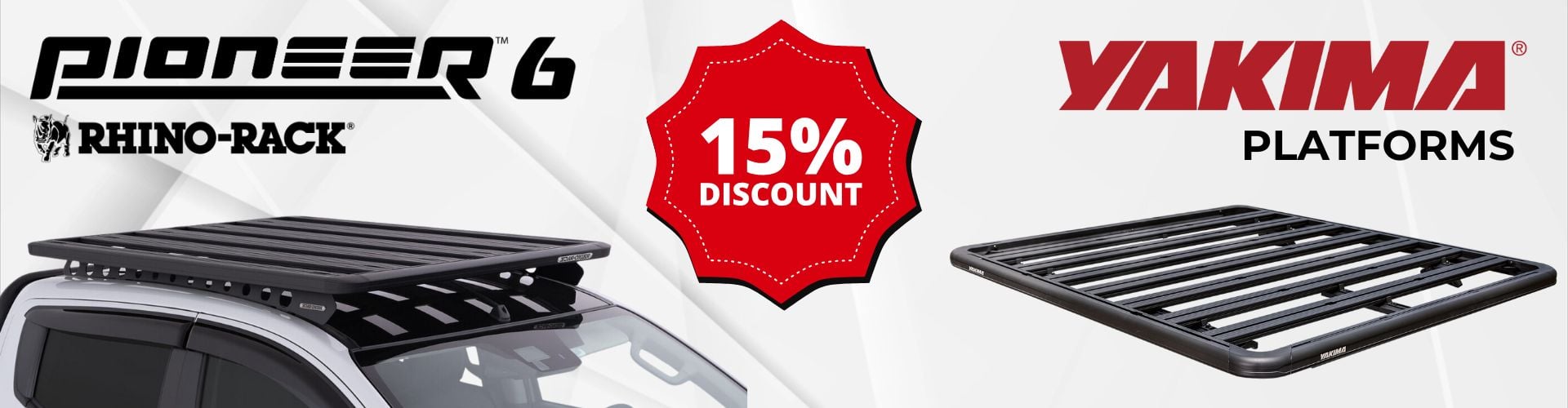 pioneer 6 and yakima 15% discount