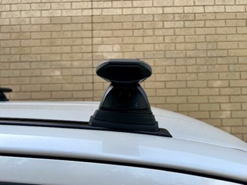 TOYOTA Hilux Gen 8 Double Cab 10/2015 Onwards Sportz RX300 Trackmount Black 2 Bar Roof Rack (JC-04654) - Image 9