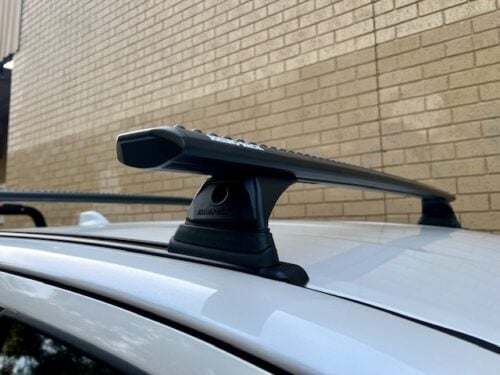 TOYOTA Hilux Gen 8 Double Cab 10/2015 Onwards Sportz RX300 Trackmount Black 2 Bar Roof Rack (JC-04654) - Image 8