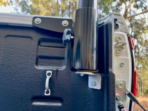 Toyota Hilux Oct 2015 onwards with under lip tub liners - Style Bar (rear rack only with pins) - Image 11