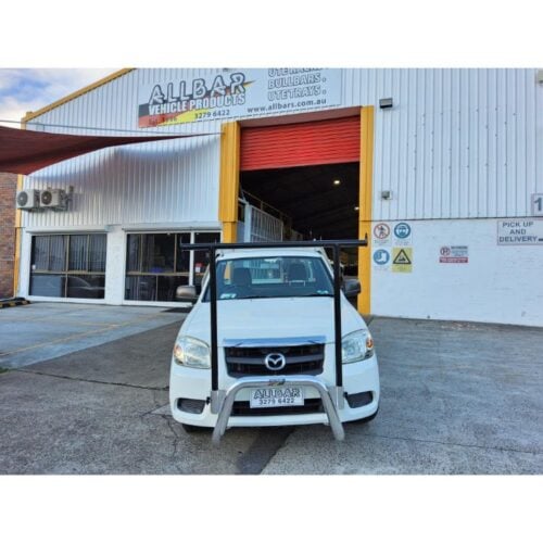 Polished Nudgebar & Hrack Set suitable for use with 2011 Mazda BT50