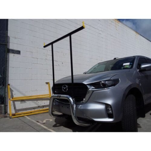 Polished Nudgebar & Hrack Set suitable for use with 2021 Mazda BT50