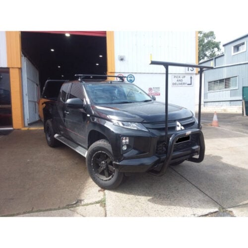 Satin Black Nudgebar/HRack suitable for use with 2021 Mitsubishi MR Triton GLX+