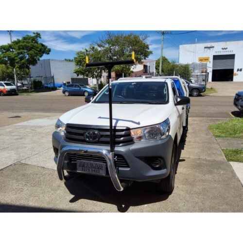 Polished Nudgebar & Black T-Rack to suit 2021 Hilux