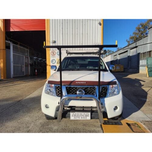 Polished Nudgebar & Hrack Set suitable for use with Nissan D40 Navara