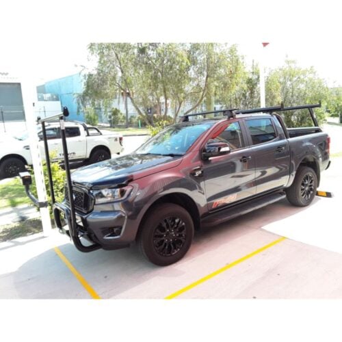 Black Nudgebar with HRack sockets suitable for use with Ford FX4
