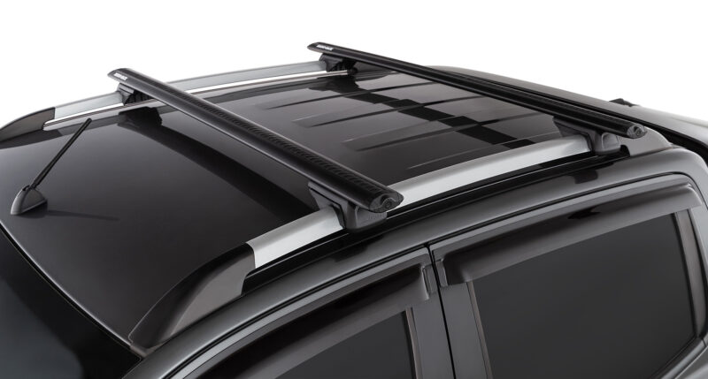AUDI A6 Allroad Quattro C7 With Roof Rails 10/2012 Onwards Vortex RX Black 2 Bar Roof Rack (JC-01532)