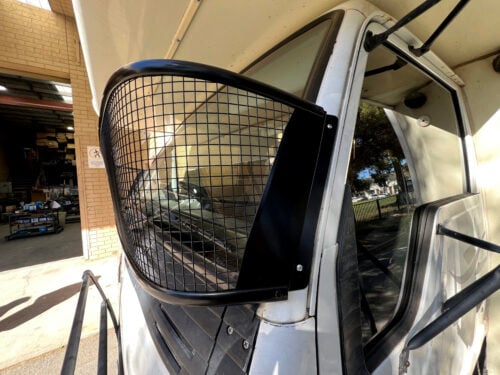 Mitsubishi Canter FE 1985-96 Black Windscreen Stone Protector - Image 4