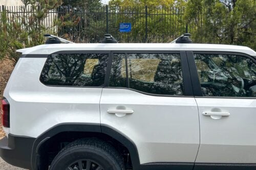 Toyota Prado J250 Without Raised Rails 2024 - On KRS Minirack Foot 2 bars (02TLCP250.24.2) - Image 3