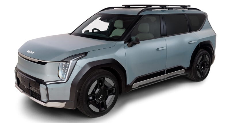 LEXUS LX470 With Roof Rails 5/1998-3/2008 Vortex RX Black 2 Bar Roof Rack (JC-01549)