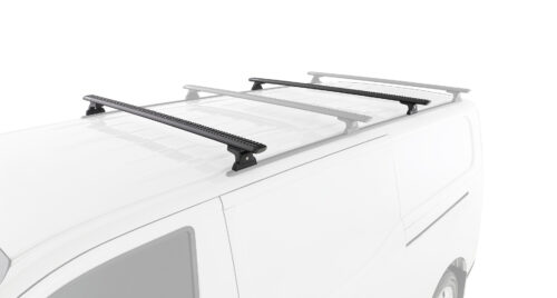 LDV Deliver 7 Gen1 LWB (Low Roof) 1/2024 Onwards Sportz RLT600 Trackmount Black 2 Bar Roof Rack (JC-06637)